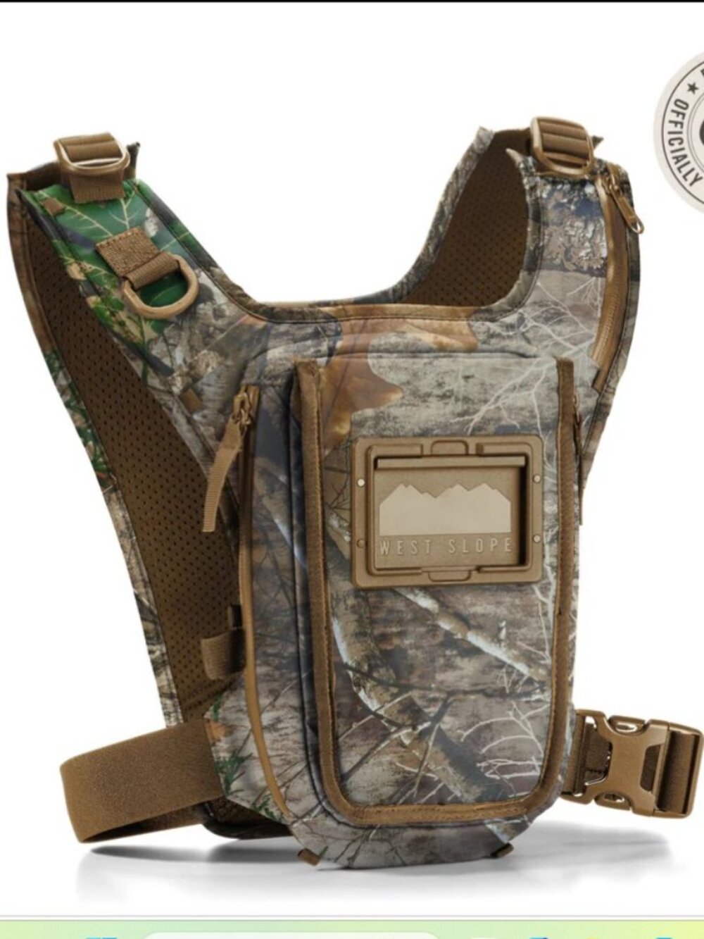 NWT West Slope PRO-180 Slim Chest Pack - RealTree Camo WITH HYDRATION PACK